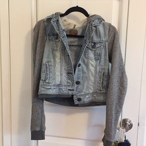 Denim sweatshirt